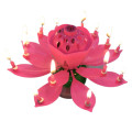 rotating music lotus flower candles for birthday party